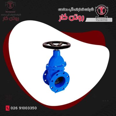 فلکه کشویی زبانه لاستیکی PN10 - GG25